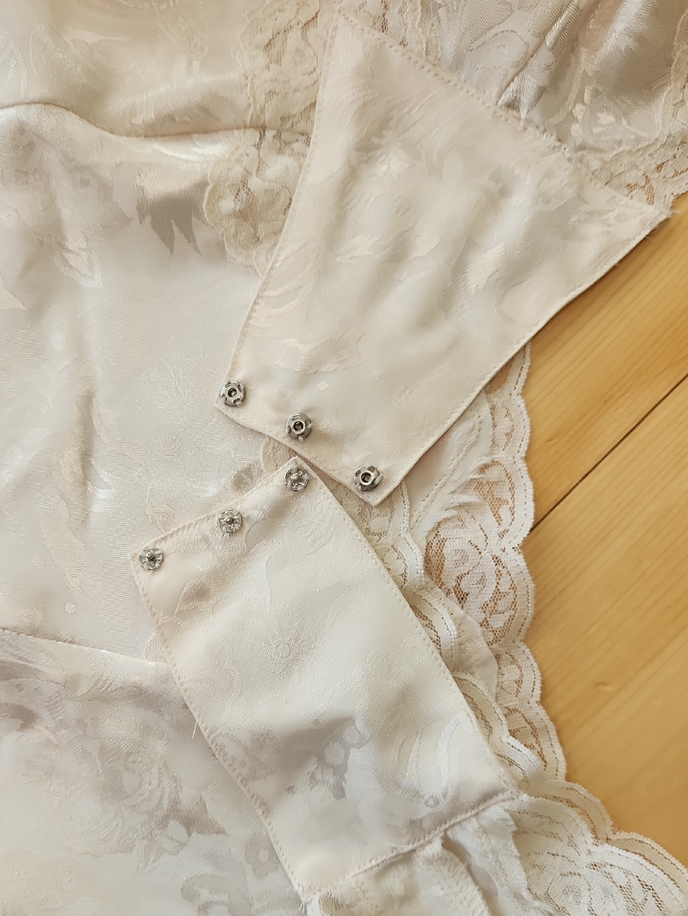 Victoria's Secret 80s Gold Label Champagne Teddy Bodysuit Bridal Vintage Size M - Picture 11 of 16
